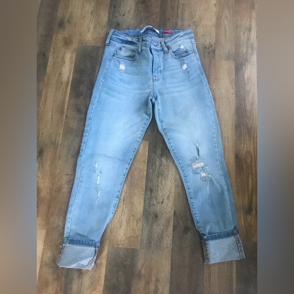 Light blue denim jeans